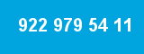 922 979 54 11 922 979 54 11